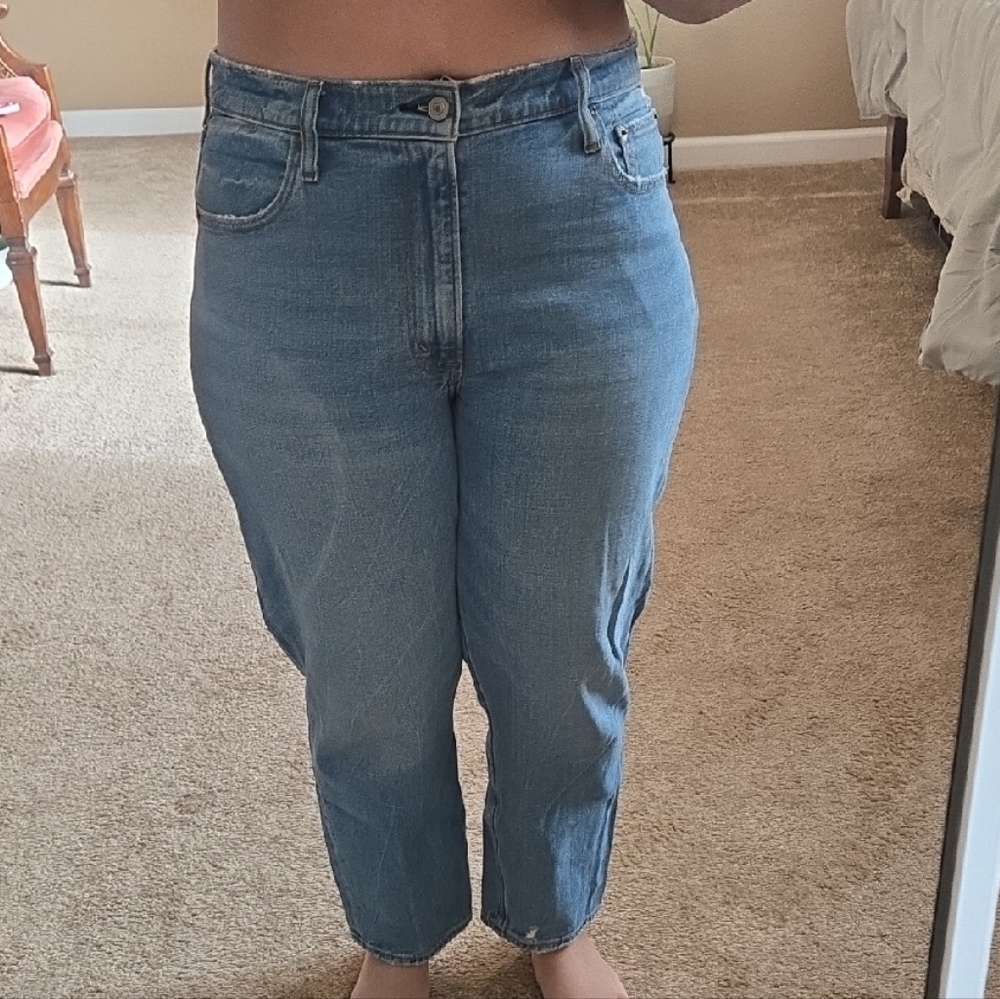 Abercrombie & Fitch Light Blue Straight Leg Jeans